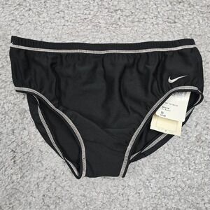 Vintage Nike Mens Swim Briefs Polyester 36 Racing Competition 90s Swoosh Unlined